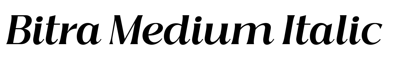 Bitra Medium Italic